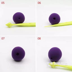 罗弗超轻粘土教程 粘土水果系列之无花果制作图解